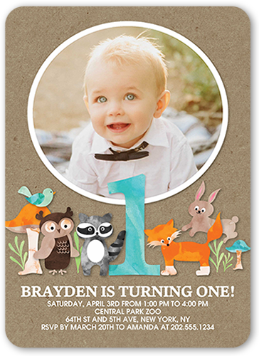 1 Year Birthday Invitations 1 Year Old Birthday Invites Shutterfly