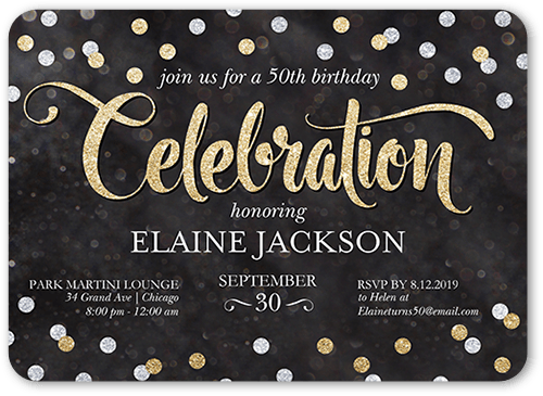 80th Birthday Invitations