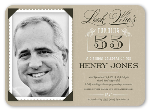 65th birthday invitations