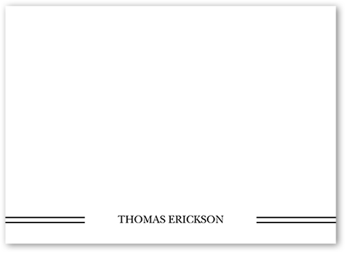 Brilliant Statement Thank You Card, Blue, Luxe Double-Thick Cardstock, Square
