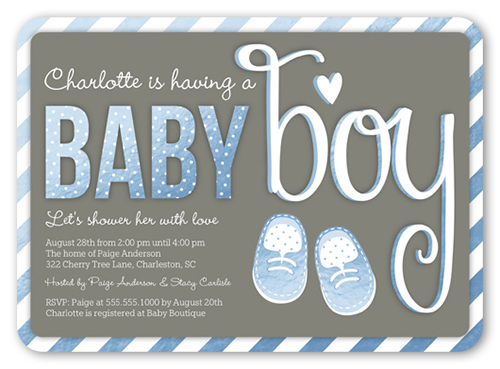 shutterfly baby boy shower invitations