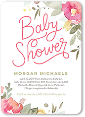 christmas themed baby shower invitations