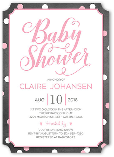 stationary baby shower invitations