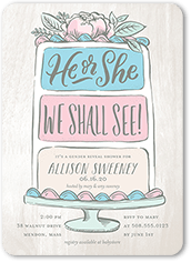 baby shower reveal invitations