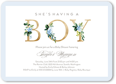 sprouted beginnings baby shower invitation