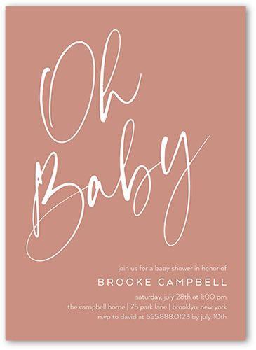 Baby Shower Invitations With Contemporary Design