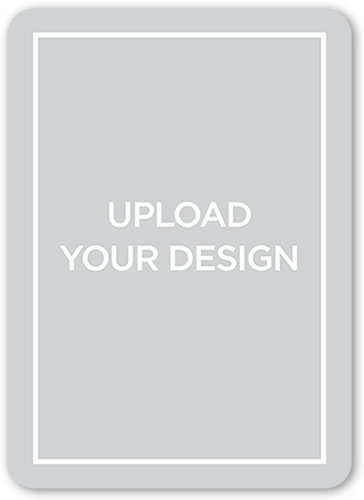 Upload Your Own Design Moving Announcement, White, Matte, Signature Smooth Cardstock, Rounded