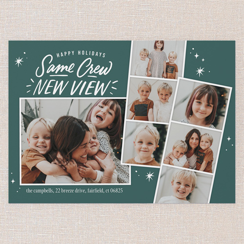 Fresh Start Crew Moving Announcement, Green, 5x7 Flat, 100% Recycled Cardstock , Square, Green