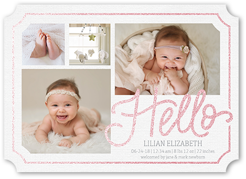 baby name announcement card