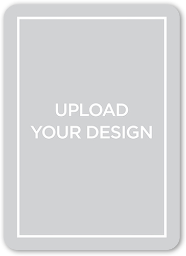 Upload Your Own Design Baptism Invitation, White, Standard Smooth Cardstock, Rounded
