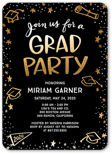 Celebration Doodles 5x7 Graduation Party Invitations Shutterfly