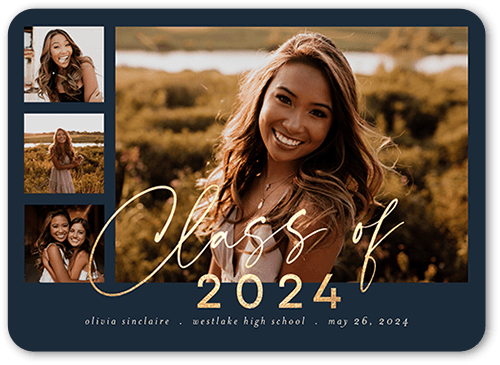  2024 Graduation Decorations 5x7 Graduation Photo