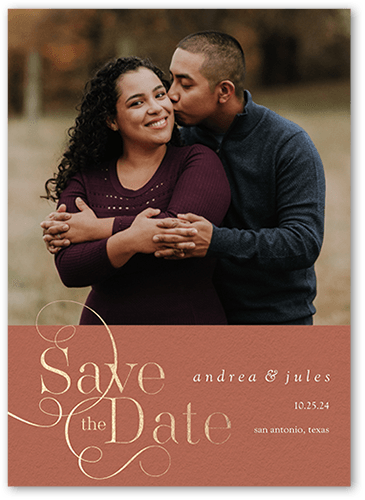 Matte Pink Save The Date