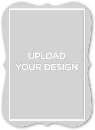 Upload Your Own Design Bridal Shower Invitation, White, Matte, Signature Smooth Cardstock, Bracket