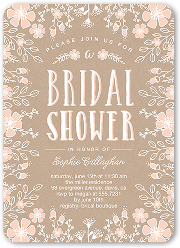 Glitter Bridal Shower Invitations Shutterfly