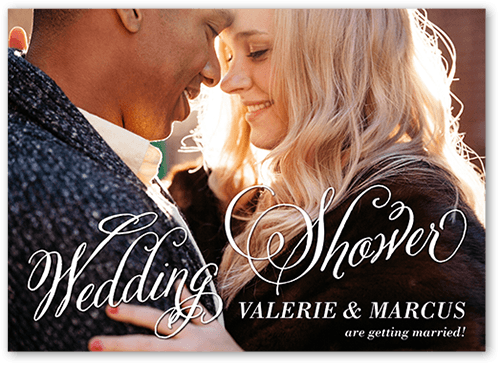 Pure Union Bridal Shower Invitation, Black, 5x7 Flat, 100% Recycled Cardstock , Square, Black