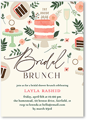 Bridal Shower Brunch Jumbo Deluxe Invitations, 8ct - POP! Party Supply