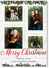 vintage holiday frame holiday card