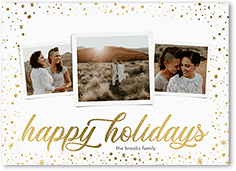 gleaming star frame holiday card