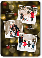 staggered frames holiday card