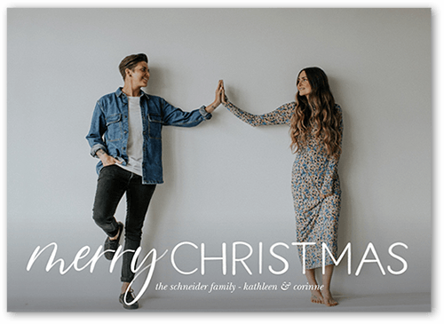 Season In Focus Holiday Card, White, 5x7 Flat, Christmas, Matte, Signature Smooth Cardstock, Square