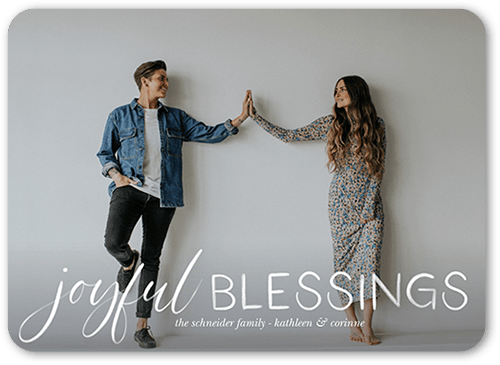 Season In Focus Holiday Card, White, 5x7 Flat, Religious, Matte, Signature Smooth Cardstock, Rounded