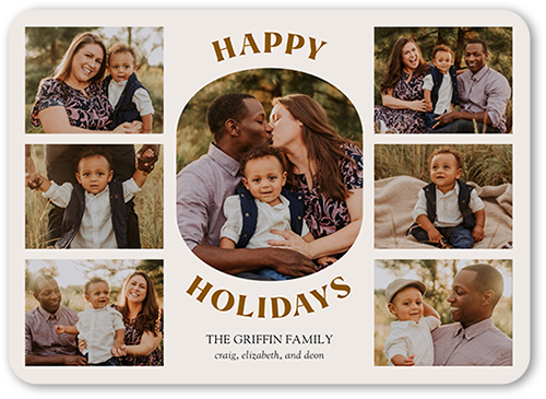 Picture Perfect Season Holiday Card, Beige, 5x7, Holiday, Matte, Signature Smooth Cardstock, Rounded
