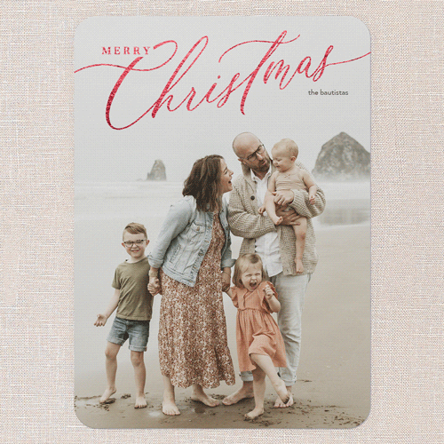 Red And White Christmas Cards For Holiday Parties