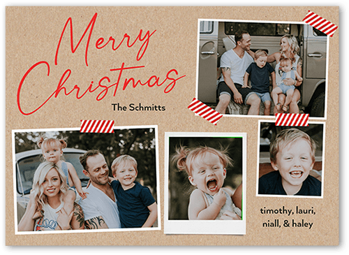 Vision Board Holiday Card, Beige, 5x7, Christmas, Matte, Signature Smooth Cardstock, Square