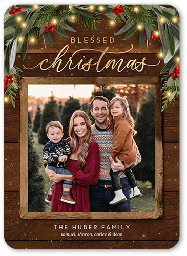 Rustic Affordable Christmas Card