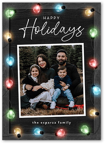 Black Holiday Photo Cards