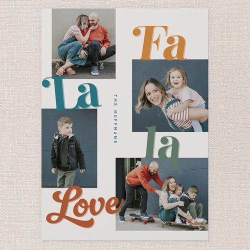 Vintage Vibe Holiday Card, Red, 5x7 Flat, Holiday, Matte, Signature Smooth Cardstock, Square