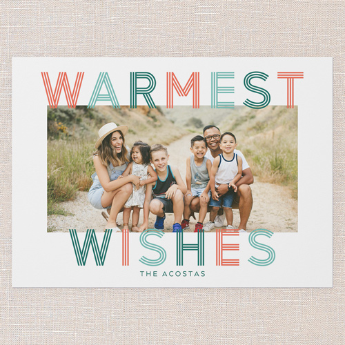 Retro Remarks Holiday Card, Red, 5x7 Flat, Holiday, Matte, Signature Smooth Cardstock, Square, Red