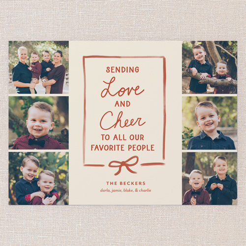 Favorite People Holiday Card, Beige, 5x7 Flat, Holiday, Matte, Signature Smooth Cardstock, Square, Cream