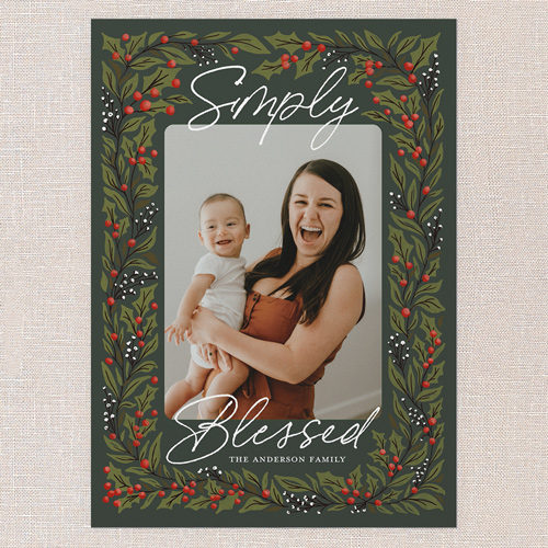 Affordable Botanical Christmas Card