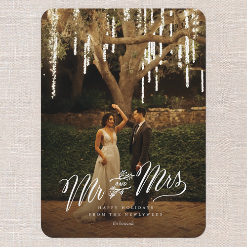 Sparkler Night Holiday Card, White, 5x7 Flat, Holiday, Standard Smooth Cardstock, Rounded, White