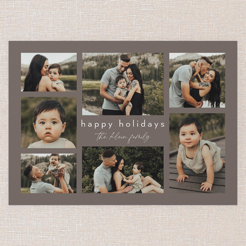 Simple Gatherings Holiday Card, Gray, 5x7 Flat, Holiday, 100% Recycled Cardstock , Square, Gray