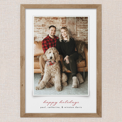 Warm Border Holiday Card, Beige, 5x7 Flat, Holiday, Standard Smooth Cardstock, Square, Latte