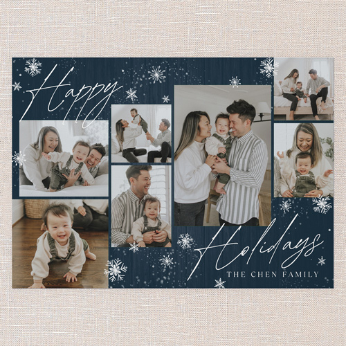 Winterwood Wishes Holiday Card, Blue, 5x7 Flat, Holiday, Standard Smooth Cardstock, Square, Nautical