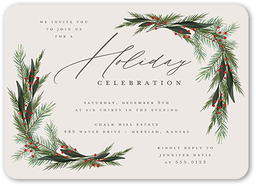 Unique Holiday Invitations