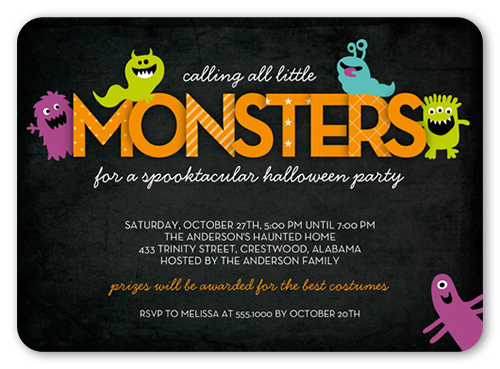 Invitations For A Halloween Birthday Party 4