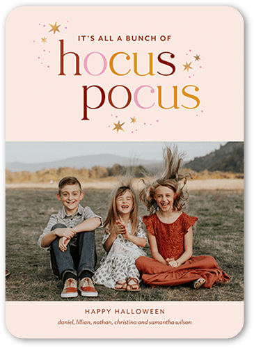 Hocus Pocus Halloween Card, Rounded Corners