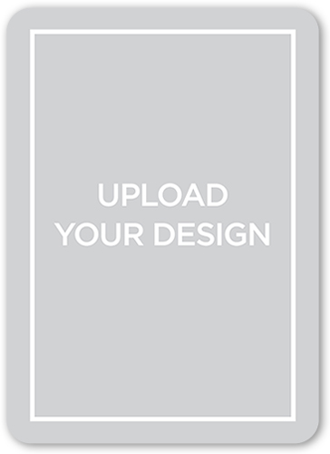 Upload Your Own Design Valentine's Card, White, Matte, Signature Smooth Cardstock, Rounded