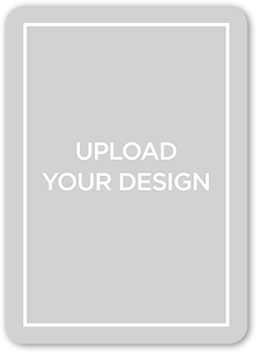 Upload Your Own Design Valentine's Card, White, Standard Smooth Cardstock, Rounded