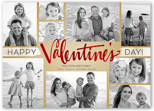 Textures Of Love Valentine's Card, Yellow, Matte, Signature Smooth Cardstock, Square