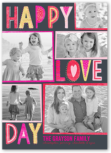 Lovely Type Valentine's Card, Red, Luxe Double-Thick Cardstock, Square