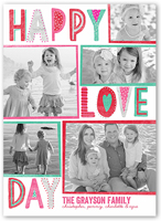 lovely type valentines card 5x7 flat