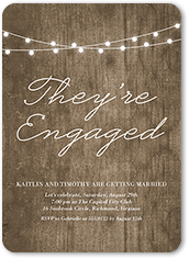 luminous engagement engagement party invitation