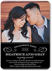 love forever engagement party invitation 5x7 flat
