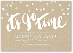 go time rehearsal dinner invitation 5x7 flat